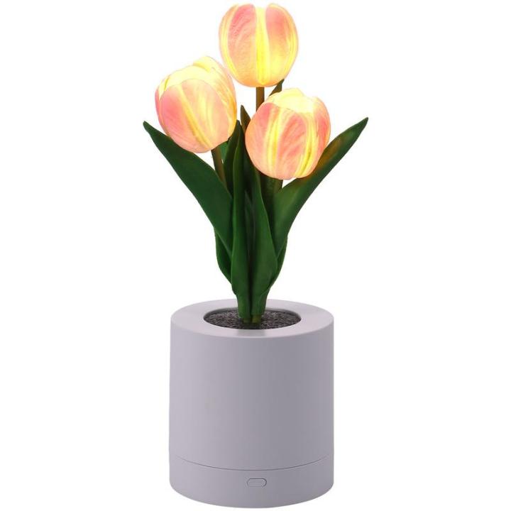 ไฟกลางคืนดอกไม้ประดิษฐ์ช่อดอกไม้ปลอมโคมไฟหัวเตียงไฟ-usb-สำหรับกลางคืนดอกไม้ประดิษฐ์โคมไฟดอกไม้โคมไฟหัวเตียงแบบชาร์จไฟได้สำหรับโต๊ะทำงานในห้องนอน