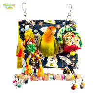 Bird Toys Bird Foraging Toys Colorful Chew Climbing Toys Climbing Hanging Mat For Parakeets Finches Budgies Cockatiels