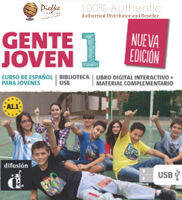 Gente Joven - New edition : 1 USB Library 1 ไลบรารี USB (นำเข้าของแท้100%) 9788415620983 | Gente Joven 1 Nueva edicion Biblioteca USB