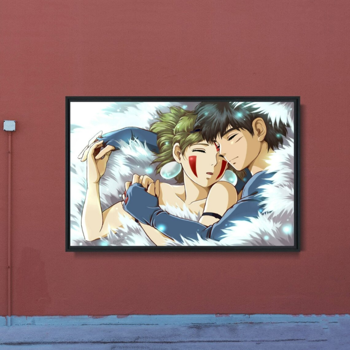 hayao-miyazaki-princess-anime-poster-การ์ตูนญี่ปุ่น-tv-series-ผ้าใบพิมพ์ตกแต่งศิลปะสำหรับ-home-wall-ภาพวาด-ไม่มีกรอบ