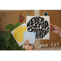 Sticker สติ๊กเกอร์ ลาย Never Stop Exploring งานไดคัท มีหลายสี หลายขนาดให้เลือก สติ๊กเกอร์ติดได้ทุกที่