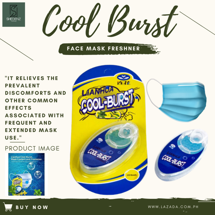 CoolBurst Mask Freshener, Coolant and Breath Freshener, 100 Gel