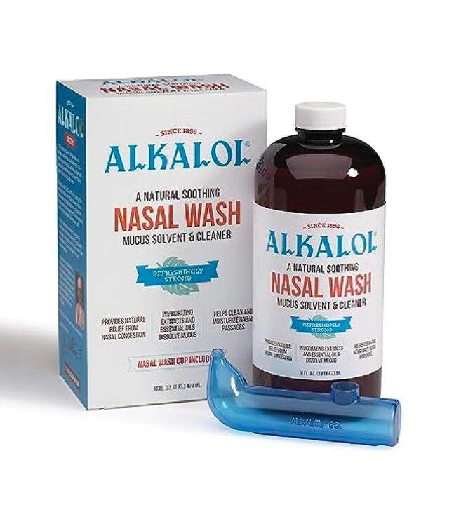 [PRE-ORDER] Alkalol - A Natural Soothing Nasal Wash, menthol, 2 Piece ...