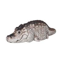 Crocodile Figurine Kung Fu Tea Ornament Cute Tea Pet Sculpture Realistic Miniature Animal Sculpture for Home Decoration Table Desk Living Room Tearoom gently