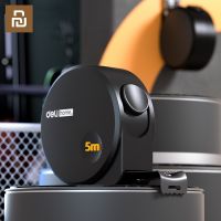 {QQL Hardware Tools} Xiaomi Deli 3/5ม. วัสดุเหล็กสีดำเทปวัดวัดเครื่องมืออเนกประสงค์สำหรับงานไม้ในครัวเรือนแบบพกพา