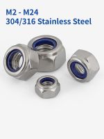 M2 M2.5 M3 M4 M5 M6 M8 M10 M12 M14 M16 M18 M20 M22 M24 304/316 Stainless Steel Hex Lock Nut Self locking Nut Anti loose Nut