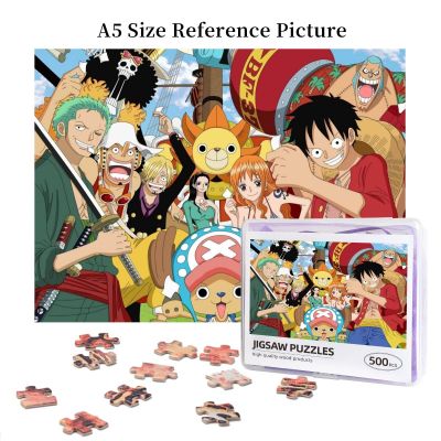 One Piece (15) Wooden Jigsaw Puzzle 500 Pieces Educational Toy Painting Art Decor Decompression toys 500pcs