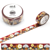 mt kinrandonsu Foil stamping tape MTSOU31 เทปตกแต่ง วาชิเทป ลาย ผ้ากิโมโน แบรนด์ KAMOI mt masking tape ประเทศญี่ปุ่น