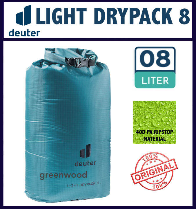 DEUTER Light Drypack 8 Dry Bag Waterproof, 8 liter volume Lazada