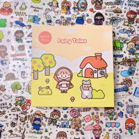 สติ๊กเกอร์ไดคัท Cute girls 100 แผ่น/กล่อง