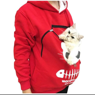Sweatshirt Cat Lovers Hoodie Kangaroo Dog Pet Paw Dropshipping Pullovers Cuddle Pouch Sweatshirt Pocket Animal Ear Hooded Plus