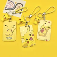 .MY Kawaii ปลอกบัตรนักเรียนน่ารักกระเป๋าสตางค์ใส่บัตรเครดิตเด็ก Pikachu กระเป๋าเก็บบัตรรถบัส Sampul Kartu กระเป๋าใส่บัตรซองใส่บัตร