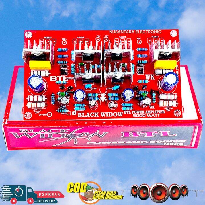 Driver Power Amplifier BTL Black Widow 5000 watt | Lazada Indonesia