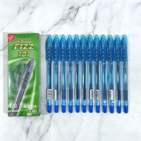 ปากกา ปากกาลูกลื่น Gsoft 0.38 มม. รุ่น FIZZ 101 สีน้ำเงิน/ แดง/ คละสี (12 ด้าม)
