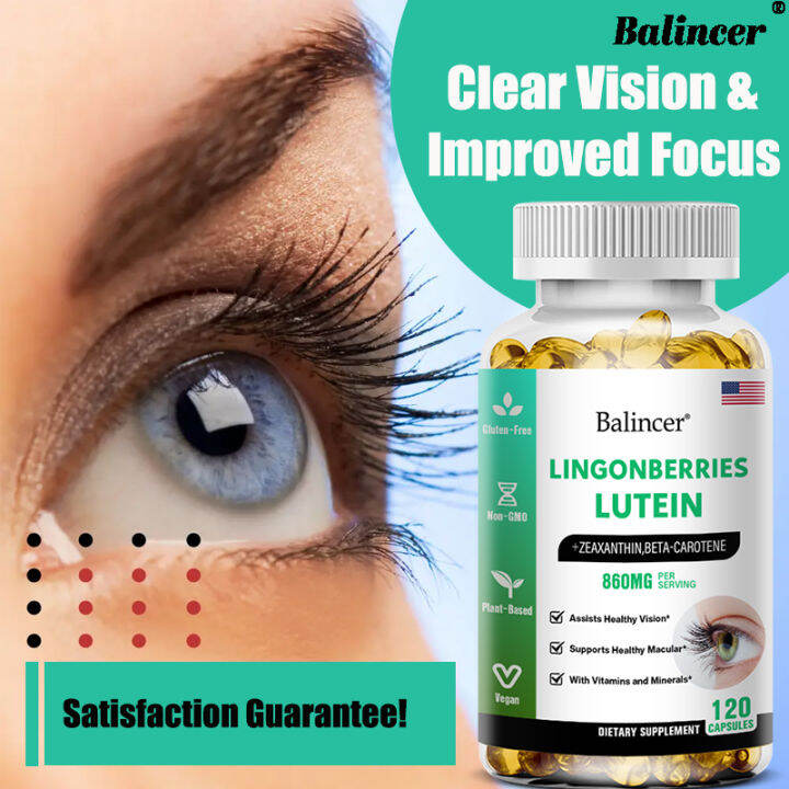 balincer Eye Vitamins Lutein, Zeaxanthin BetaCarrot Extract Supports