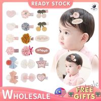 【hot sale】❐ C05 ?Ready Stock? 1Pcs/Set Baby Girls Korean Fashion Flower Hair clip Kids Cotton Cute Bowknot Hair pin Children Princess Hair Accessories