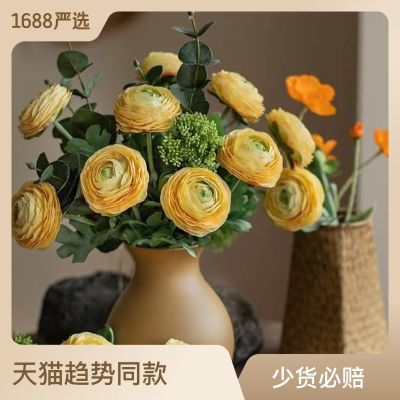 ❃ [French lotus] light luxury high-end foreign peony simulation flower artificial arrangement living room decoration model