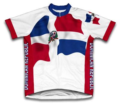 Dominican Republic Flag Cycling Jerseys Summer Short Sleeve Bike Wear Bicycle maillot breathable MTB Short sleeve bike clothing