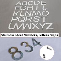 【LZ】ↂ  50mm Stainless Steel House Numbers Letters With Screws Metal Digital Label Door Plates Number Signs For Mailbox Street Numbers