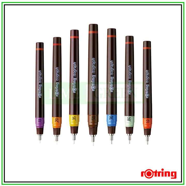 Với bút vẽ kỹ thuật Rotring Isograph, bạn sẽ dễ dàng thể hiện được mọi chi tiết nhỏ nhất trên bản vẽ. Độ chính xác và độ bền của bút làm hài lòng ngay cả những nghệ sĩ vẽ kỹ thuật khó tính nhất. Hãy xem hình ảnh để tìm hiểu thêm về bút vẽ đã đánh dấu tên tuổi của hãng Rotring.