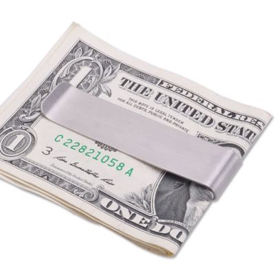 Slim Metail Money Clip Wallet Credit Card Id Cash Holder Stainless Steel Money Clip Carbon 2022 New Mens Purse
