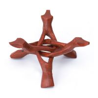 Wooden Tripod Stand Home Decor Holder for Abalone Shell Crystal Ball Trinket Dish Jewelry Dish Creative Tripod Display Stand