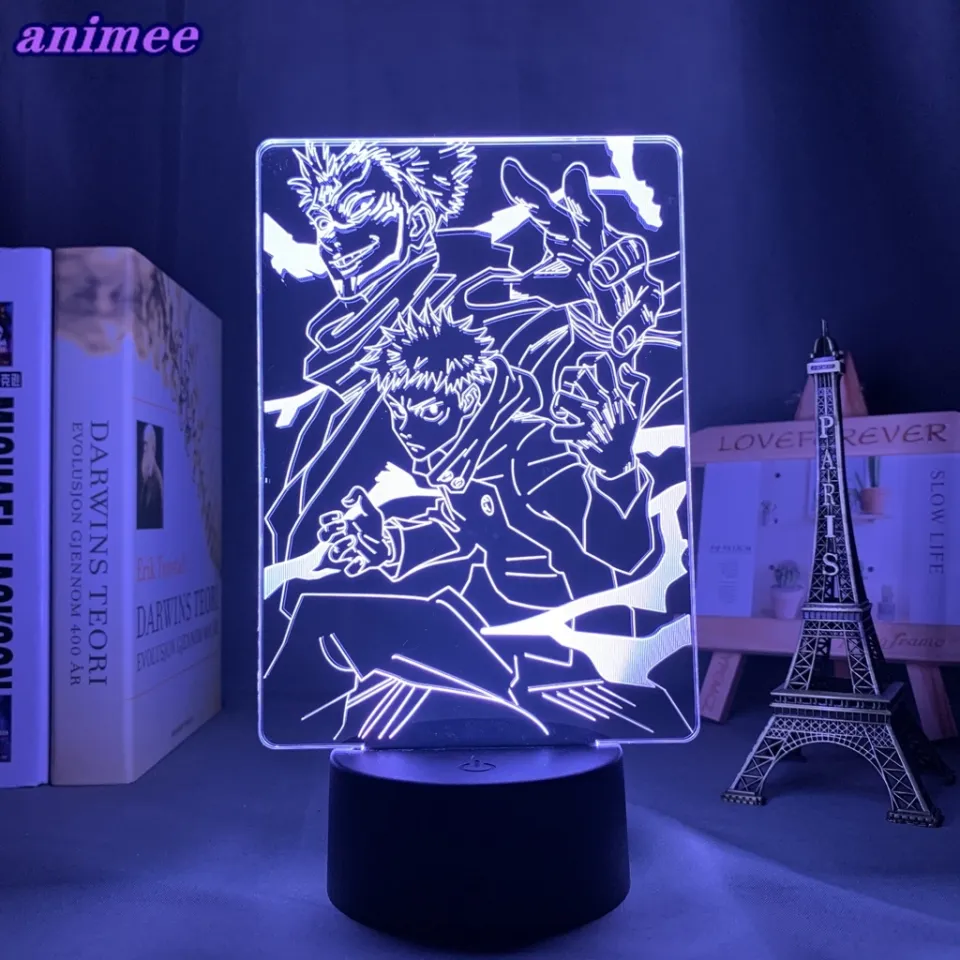 Anime Jujutsu Kaisen Ryomen Sukuna Led Night Light Lamp for Bedroom Decor  Birthday Gift Yuji Itadori Light Jujutsu Kaisen Gadget WxG 【AUG】