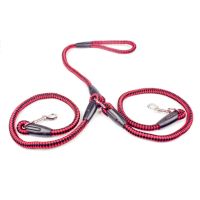 【LZ】manage nephew33ma5 Strong Nylon Ribbon Double Dog Leash One Drag Braided Tangle For Walking Training Adjustable Size Pet Safety Traction Rope