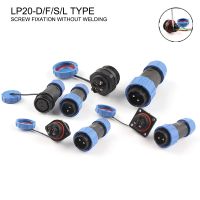 【CW】 LP/SP20 IP68 Aviation plug amp;socket Male Female Cable Connectors Set 2 7 Pin Solderless WIRE Connection