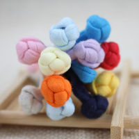 100 PCS 10CM Chinese Knot Buttons Cheongsam Class Double-Sided Knitted Fabric Cotton One-Word Evening Clothing Dress Buttons