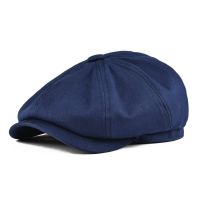 BOTVELA หมวก Newsboy ชาย Twill หมวกผ้าฝ้าย8หมวกแก็ป Baker หมวก Retro หมวกแกตส์บี้ Casual หมวก HY Caie Beret สำหรับชาย