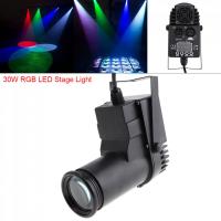 【Worth-Buy】 30W Rgbw 4 In1 Dmx สปอตไลท์ไฟ Led ไฟเวทีสีเต็มไฟสปอตแสงบรรยากาศ6ช่องพร้อมการควบคุมด้วยเสียงสำหรับเวทีบาร์