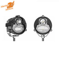 ไฟหน้ารถมอเตอร์ไซค์แบบ LED มอเตอร์ไซค์ Martino 12V 28W 1000LM สองสี3500K สีเหลือง6000K หลอดไฟตัดหมอกแบบเปลี่ยนได้การขับขี่สีขาว