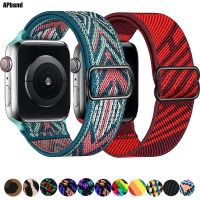 Scrunchie Strap for Apple watch band 45mm 44mm 40mm 41mm Adjustable Nylon solo Loop bracelet iWatch series Ultra 3 4 5 se 6 7 8 Straps