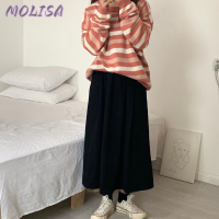 Molisa Fashion กระโปรง กระโปรงยีนส์ กระโปรงทรงเอ ทันสมัย ทันสมัย ชิค น่ารัก A93M0VW 41Z231009