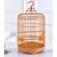 Large 45 cm diameter myna myna bird cage carved dragons bamboo bird cage large thrush bird cage bamboo