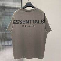 Essentials Mens T-shirt Summer New Reflective Letter 100% Cotton High Street short sleeve Loose Unisex Oversize Hip Hop Tees XS-4XL-5XL-6XL