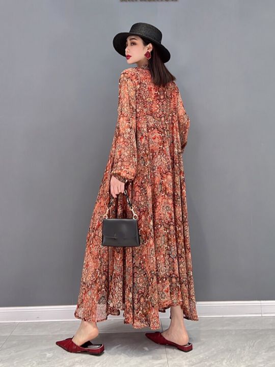 xitao-dress-causal-long-sleeve-wome-vintage-chiffon-print-dress