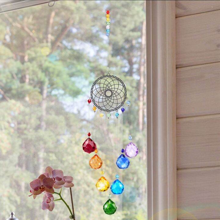 crystals-rainbow-maker-suncatcher-window-hanging-ornament-garden-decoration-sun-catcher-pendant-chakra-beads