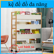 kệ để đồ đa năng kệ sách Kệ 3 Tầng Đa Năng có bánh xe dễ di chuyển có thể