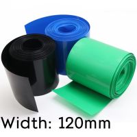 Width 120mm PVC Heat Shrink Tube Dia 76mm Lithium Battery Insulated Film Wrap Protection Case Pack Wire Cable Sleeve Colorful Cable Management