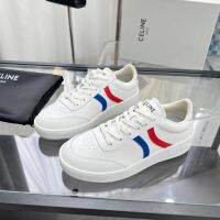 High quality▧✚ (Original Box) Womens Shoes 2023 New Colorful Casual Lace-up Flat Bottom Board Shoes Tennis Sneakers Head Layer of Cowhide Leather Surface