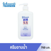 จอห์นสันบอดี้แคร์ ครีมอาบน้ำ พีเอช 5.5 ทูอินวัน บอดี้ วอช 750 มล. Johnson Body Care Johnson’s pH 5.5 2 in 1 Body Wash 750 ml.