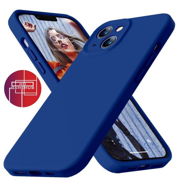 iPhone 13 (6.1) Premium Liquid Silicone Full Body Case (Royal Blue