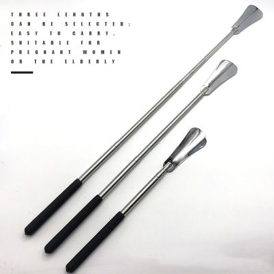 ✴ Long Handled Shoe Horn Stainless Steel Telescopic Shoehorn Adjustable Shoes Expander Puller