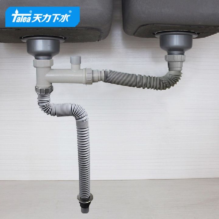 Talea Double Sink Drain Pipe Kit Drainpipe Kitchen Fixtures Flexible   86ac22ed18e9cc95244bb3608b18b3c0  720x720q80 