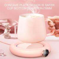 Electric Cup Warmer Pad 10W USB Heating Drink Coffee Mug Mat Timing Non-slip Adjustable Water Bottle Coaster Cup Warmer