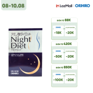 Viên Uống Giảm Cân Night Diet Orihiro Hộp 60 Gói HSD T12 2022 Giúp Giảm