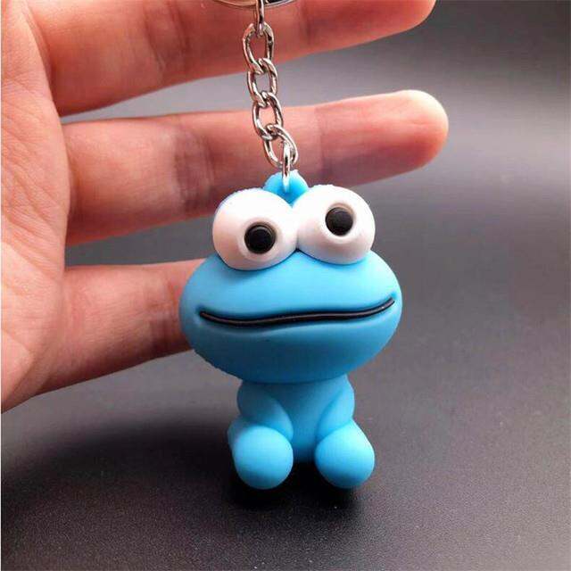 yf-cartoon-anime-sesame-street-keychain-cookie-pendant-keyrings-car-chain-buckle-with-bells-llavero