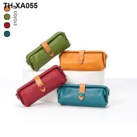 Mini inclined shoulder bag leather pen bag portable commuter female bag plant tanned skin hand mouth gold small baotou layer cowhide shoe